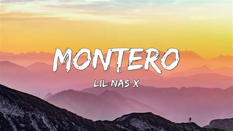 Jun 7, 2021 ... Lil Nas X - MONTERO (Call Me By Your Name) (Lyrics) ⏬ Download / Stream: https://spoti.fi/3fI5vSl​ Turn on notifications to stay updated ...